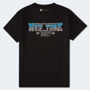 Aeropostale New York 1987 Graphic Tee - Black Fox