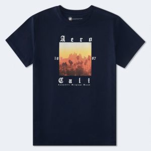 Aero Cali 1987 Graphic Tee - Cadet Navy