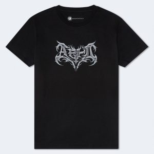 Aero Chrome Gothic Logo Graphic Tee - Black Fox