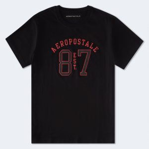 Aeropostale 87 Graphic Tee - Black Fox