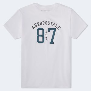 Aeropostale 87 Graphic Tee - Bleach