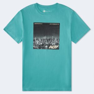 A87 Los Angeles Graphic Tee - Nile Blue