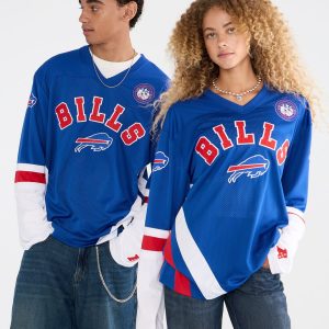 Long Sleeve Buffalo Bills Mesh Top - Blue