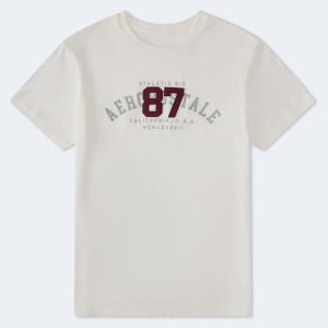 Aero Arch 87 Appliqué Graphic Tee - Cream