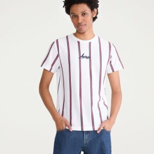 Vertical Stripe Logo Graphic Tee - Bleach