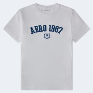 Aero 1987 Appliqué Graphic Tee - Bleach