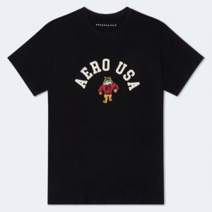 Aero USA Bulldog Graphic Tee - Black Fox