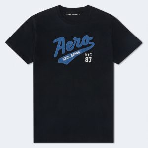 Aero Original Brand Appliqué Graphic Tee - Black Fox