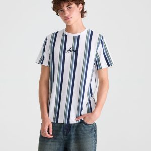 Vertical Stripe Logo Graphic Tee - Bleach