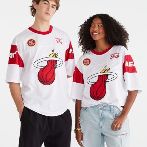 Miami Heat Mesh Top - White
