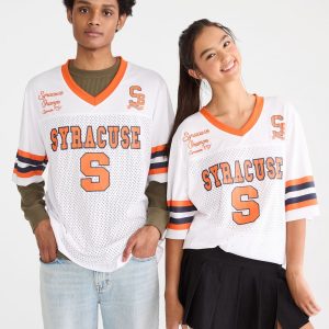 Syracuse Orange Mesh Top - White