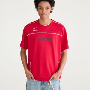 Champion Mesh Crew Top - Red