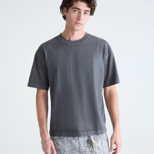 Heavyweight Boxy Crew Tee - Whale Grey