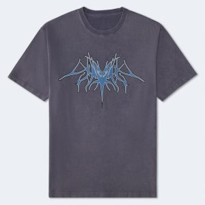 Wire Tattoo Graphic Tee - Blue