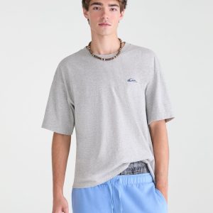 Quiksilver Boardriding Logo Tee - Light Heather Grey