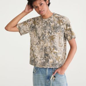 Forest Camo Heavyweight Crew Tee - Garland