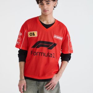 Formula 1® Patch V-Neck Jersey - Red