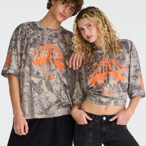 New York Knicks Forest Camo Mesh Top - Garland