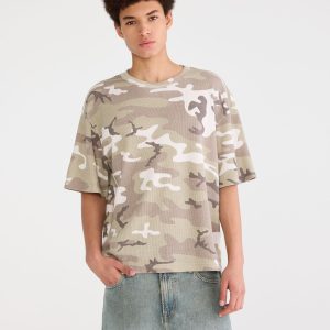 Camo Waffle Crew Tee - Garland