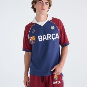 FC Barcelona V-Neck Jersey - Navy