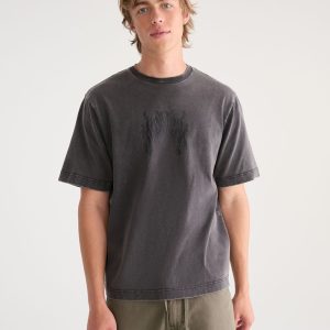Tribal Tattoo Graphic Tee - Grey