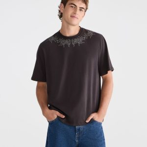 Barbed Wire Tattoo Graphic Tee - Grey