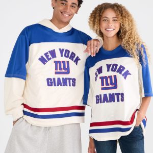 New York Giants Colorblock Mesh Top - Cream