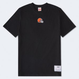 Cleveland Browns Mini Logo Relaxed Graphic Tee - Black