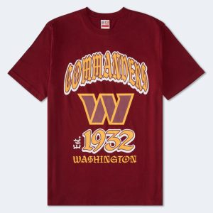 Washington Commanders Helmet Relaxed Graphic Tee - Red