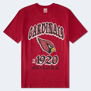 Arizona Cardinals Helmet Relaxed Graphic Tee - Red