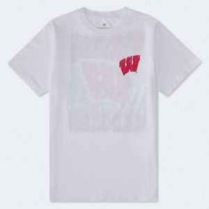 Wisconsin Badgers Relaxed Graphic Tee - White