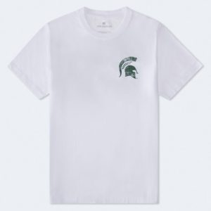 Michigan State Spartans Relaxed Graphic Tee - White