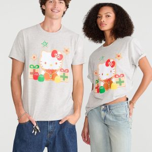 Hello Kitty | Aero Gingerbread Gifts Relaxed Graphic Tee - Grey