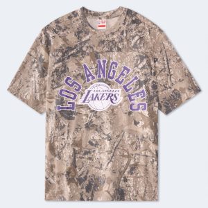 Los Angeles Lakers Camo Relaxed Graphic Tee - Garland