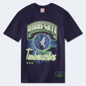 Minnesota Timberwolves City Stripe Relaxed Graphic Tee - Navy