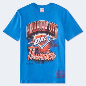 Oklahoma City Thunder City Stripe Relaxed Graphic Tee - Blue
