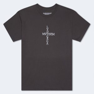Lady Gaga Mayhem Relaxed Graphic Tee - Grey