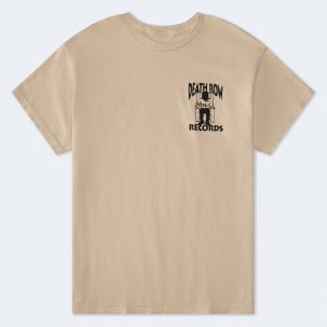 Death Row Records Relaxed Graphic Tee - Cream