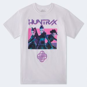 KPop Demon Hunters HUNTR/X Relaxed Graphic Tee - White