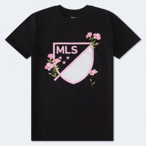 Major League Soccer Floral Relaxed Graphic Tee - Black