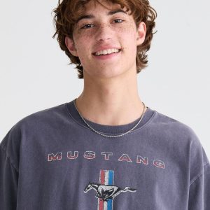 Ford Mustang Relaxed Graphic Tee - Black