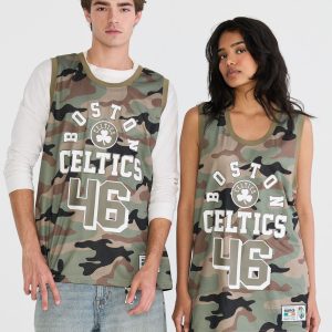 Boston Celtics Camo Mesh Tank Top - Garland