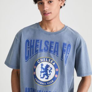Chelsea FC Relaxed Graphic Tee - Blue