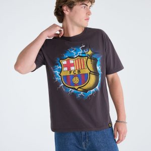 FC Barcelona Lightning Relaxed Graphic Tee - Black