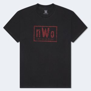 New World Order Wolf Relaxed Graphic Tee - Black