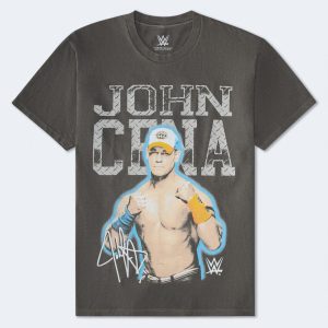 WWE John Cena You Can't See Me Relaxed Graphic Tee - Black