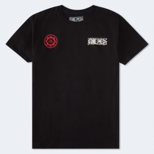 One Piece Anime Relaxed Graphic Tee - Black