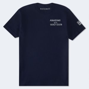 PGA Golf Club Anatomy Relaxed Graphic Tee - Navy