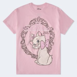 Disney The Aristocats Mirror Relaxed Graphic Tee - Pink