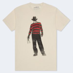 Freddy Krueger Relaxed Graphic Tee - Beige
